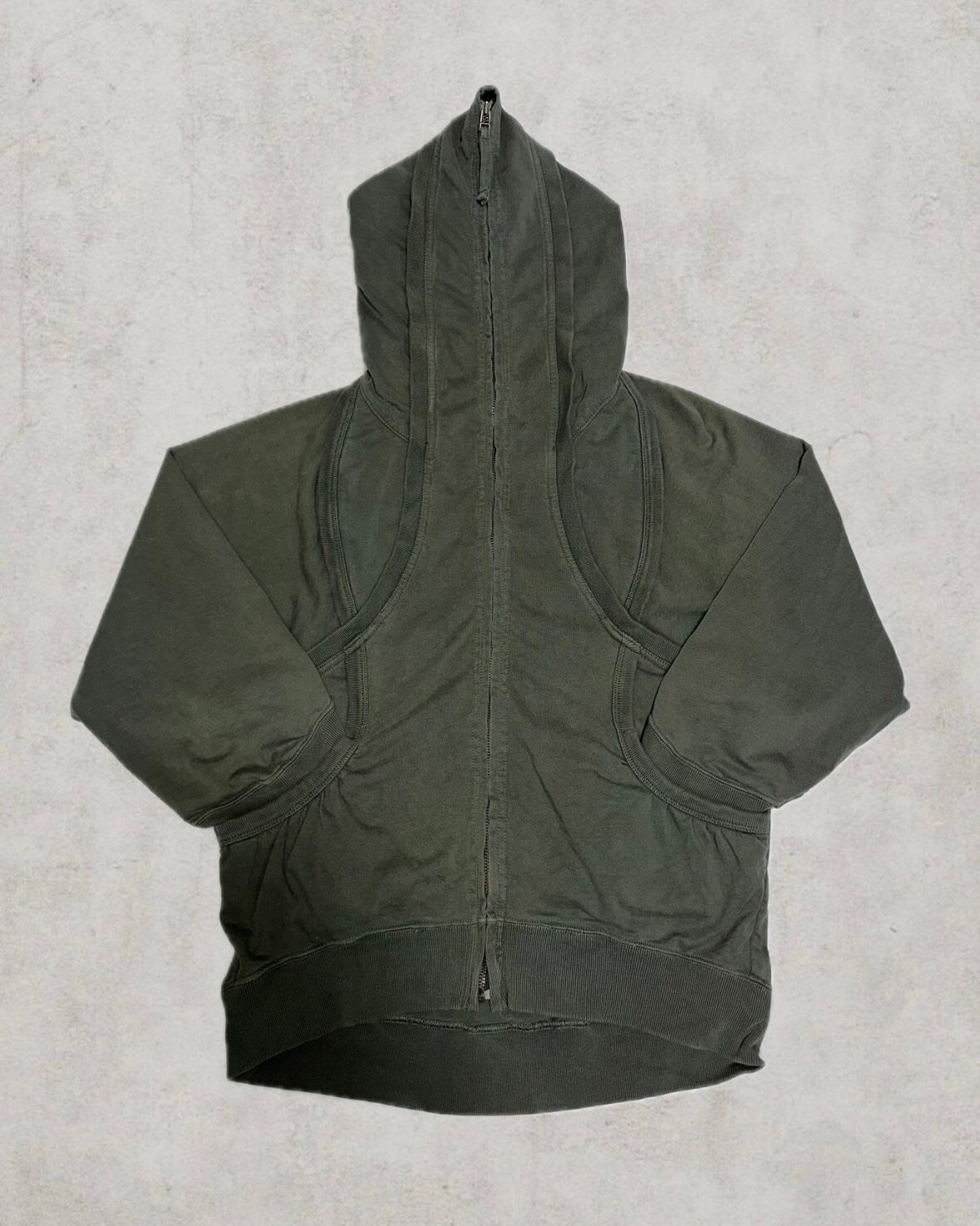 TSUMORI CHISATO full-zip layered hoodie | Jurell