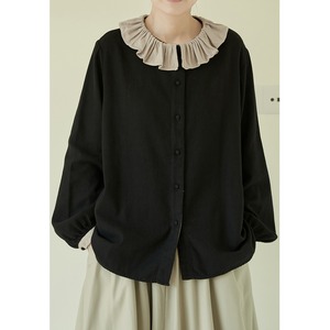 retrocontrast color long sleeve shirt m0193