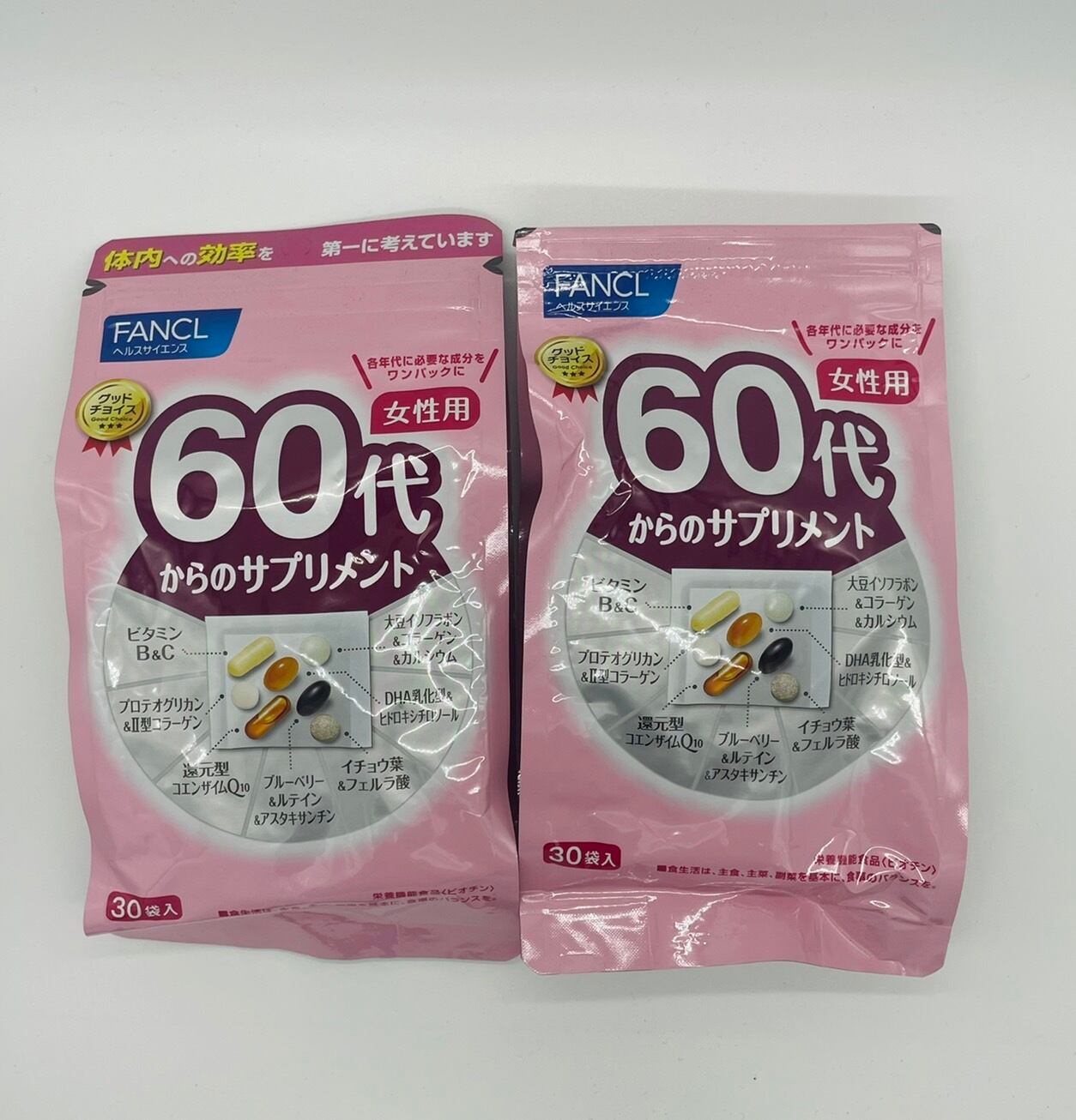 #300送料無料FANCLファンケル60代からのサプリメント 女性用 栄養機能食品 30日分×2