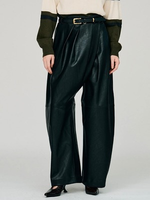 【26AW | WOMEN】PRANK PROJECT プランクプロジェクト / パンツ / Fake Leather Balloon Pants　31262466111