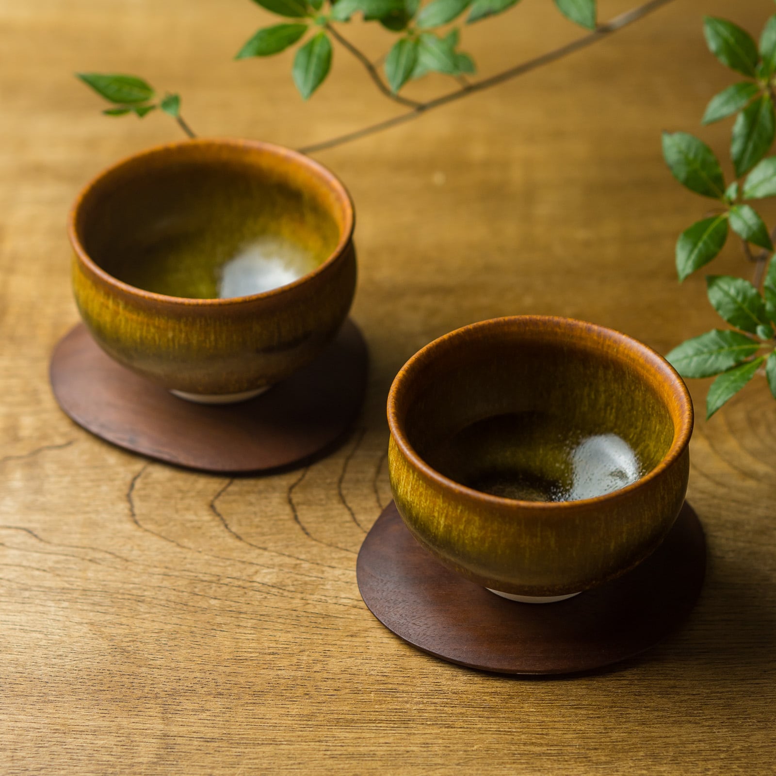 汲み出し 窯変蕎麦釉（湯呑み・煎茶碗） ／北側雄一