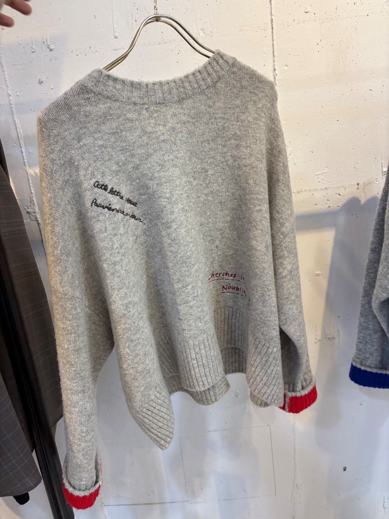 【ROBE】前後2way 刺繍ニットカーディガン　631937