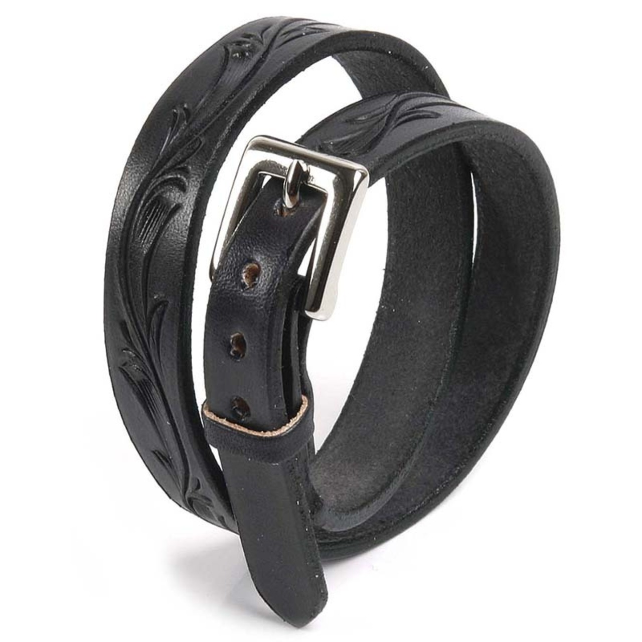 ブレスレット カービングロング カウハイド