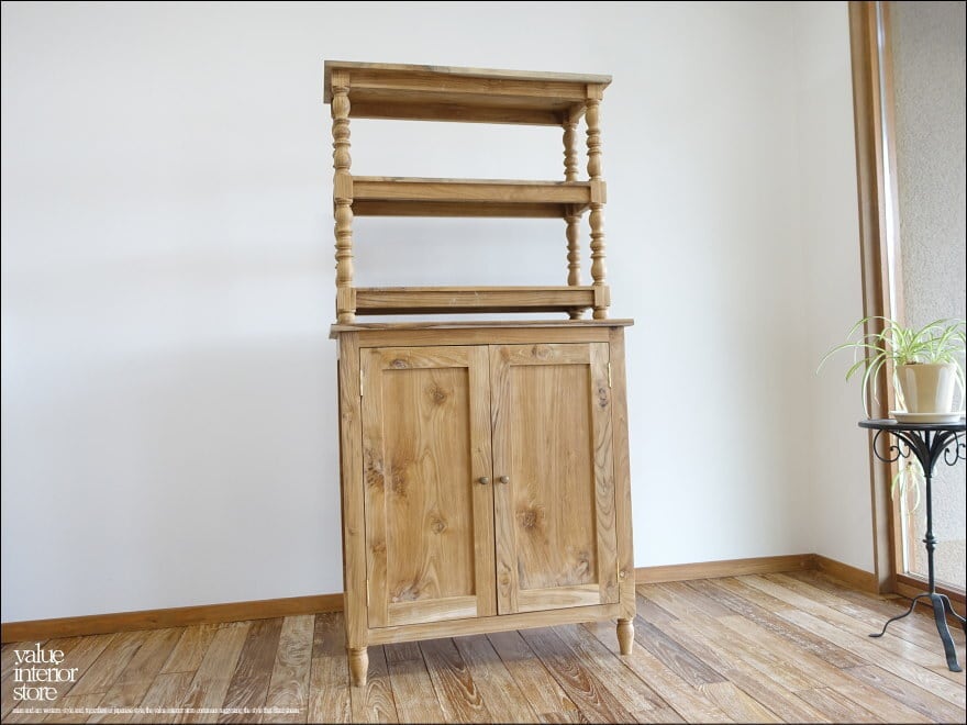 「 Y様 オーダーキャビネット 」 チークキャビネット角N 収納家具 本棚 収納棚 陳列棚 飾り棚