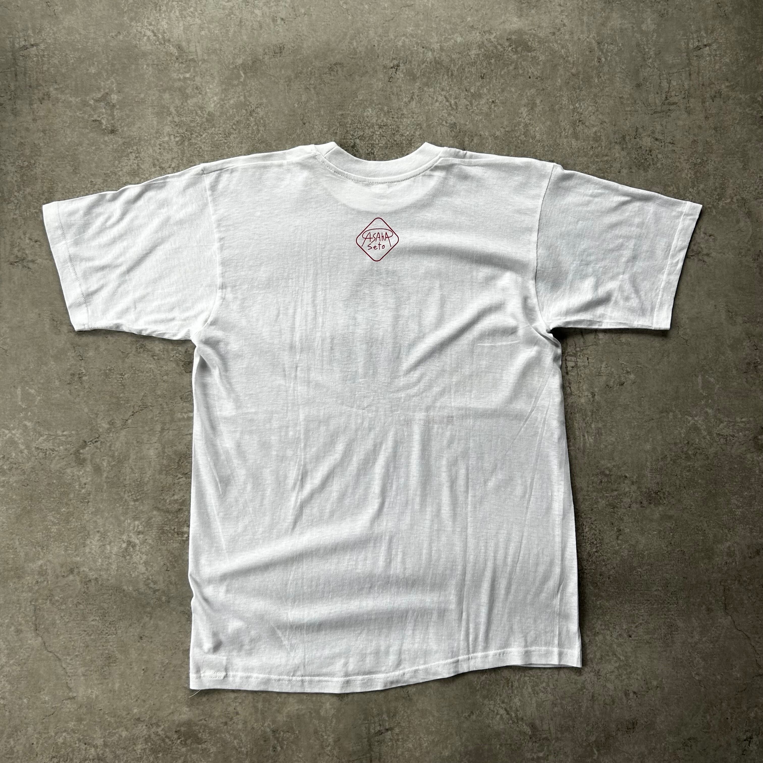 トップス 90s- ノベルティtシャツ ホワイト L 瀬戸朝香 健康向上計画 