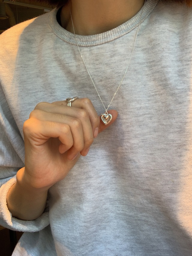 S925 Love heart necklace (N208)