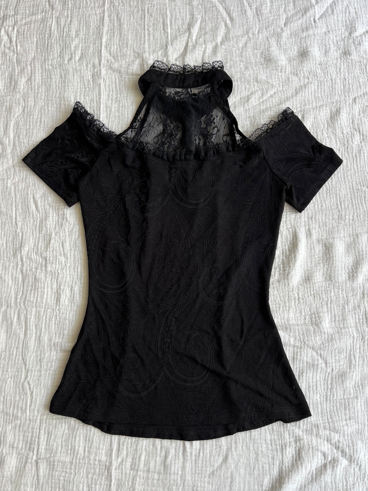 "DARK IN LOVE"ダークインラブ Paisley Lace T-Shirts