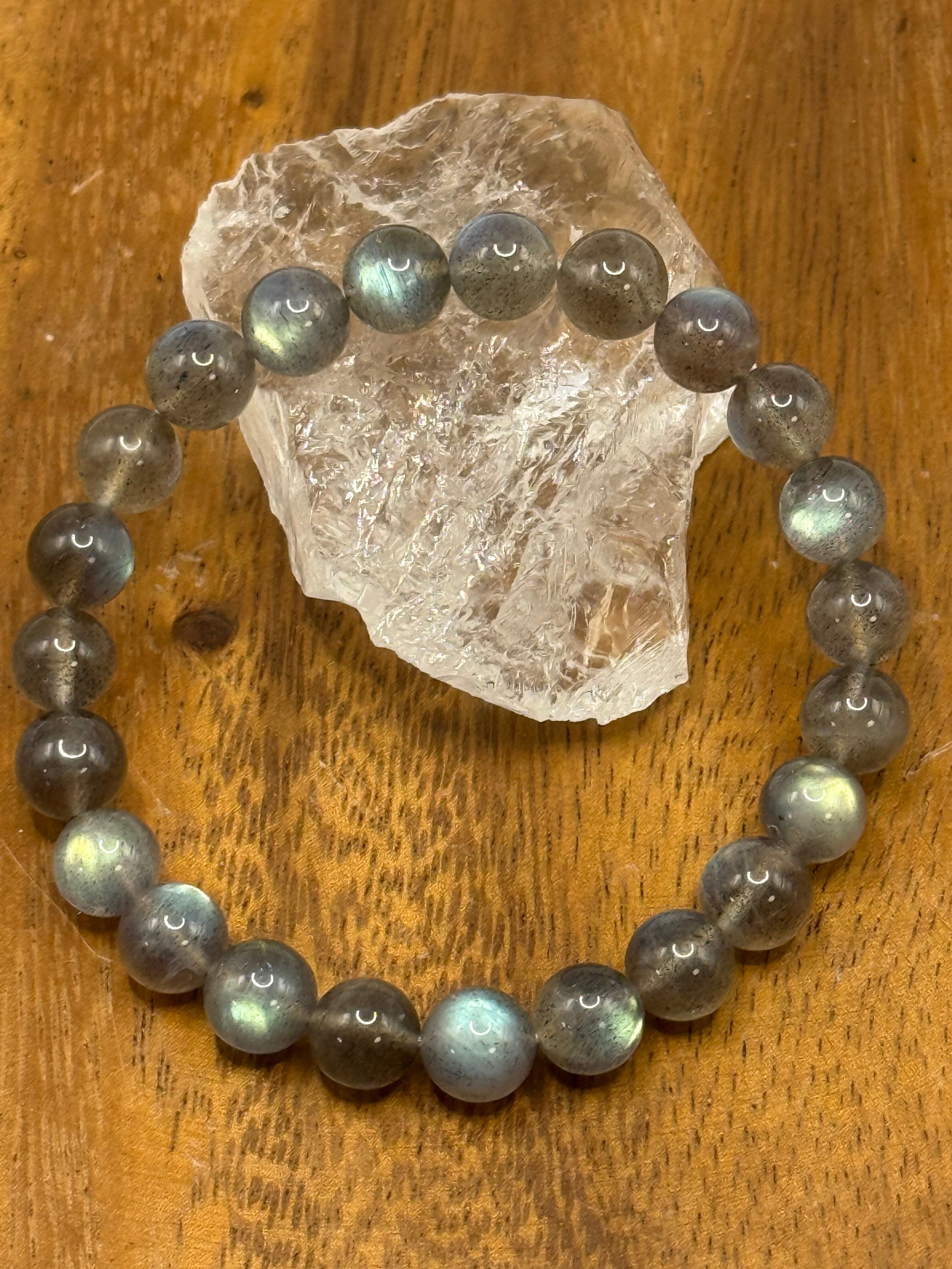 ラブラドライト 8mm シラーくっきり 103