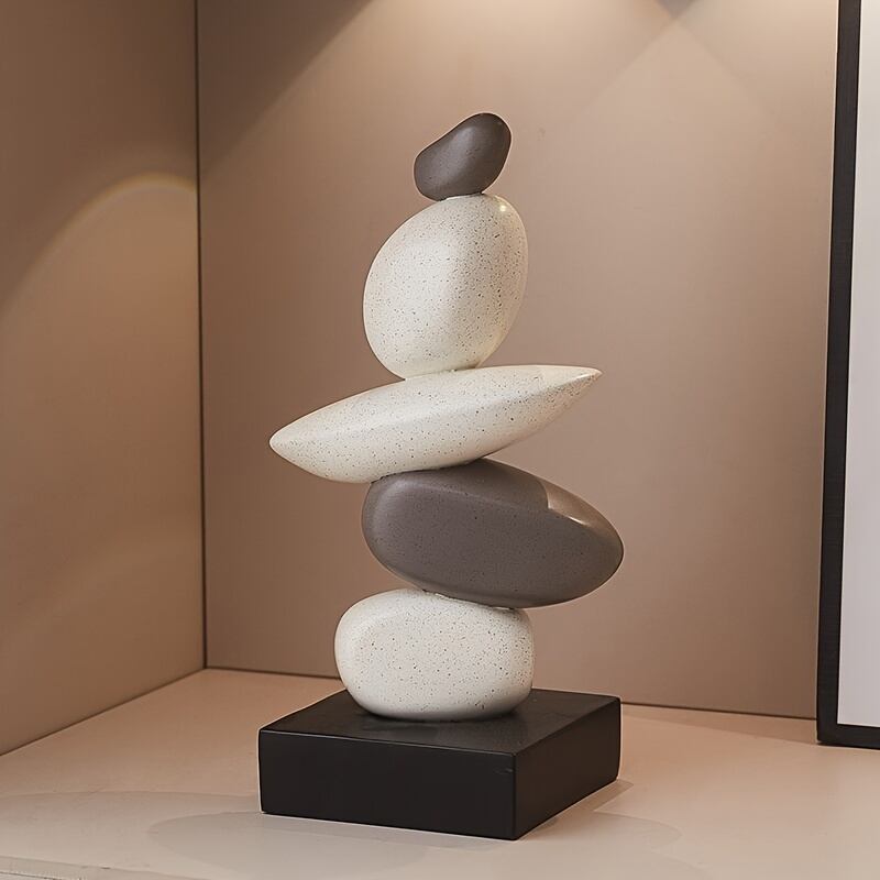 置物 オブジェ オーナメント 積み石デザイン スタッキングストーン