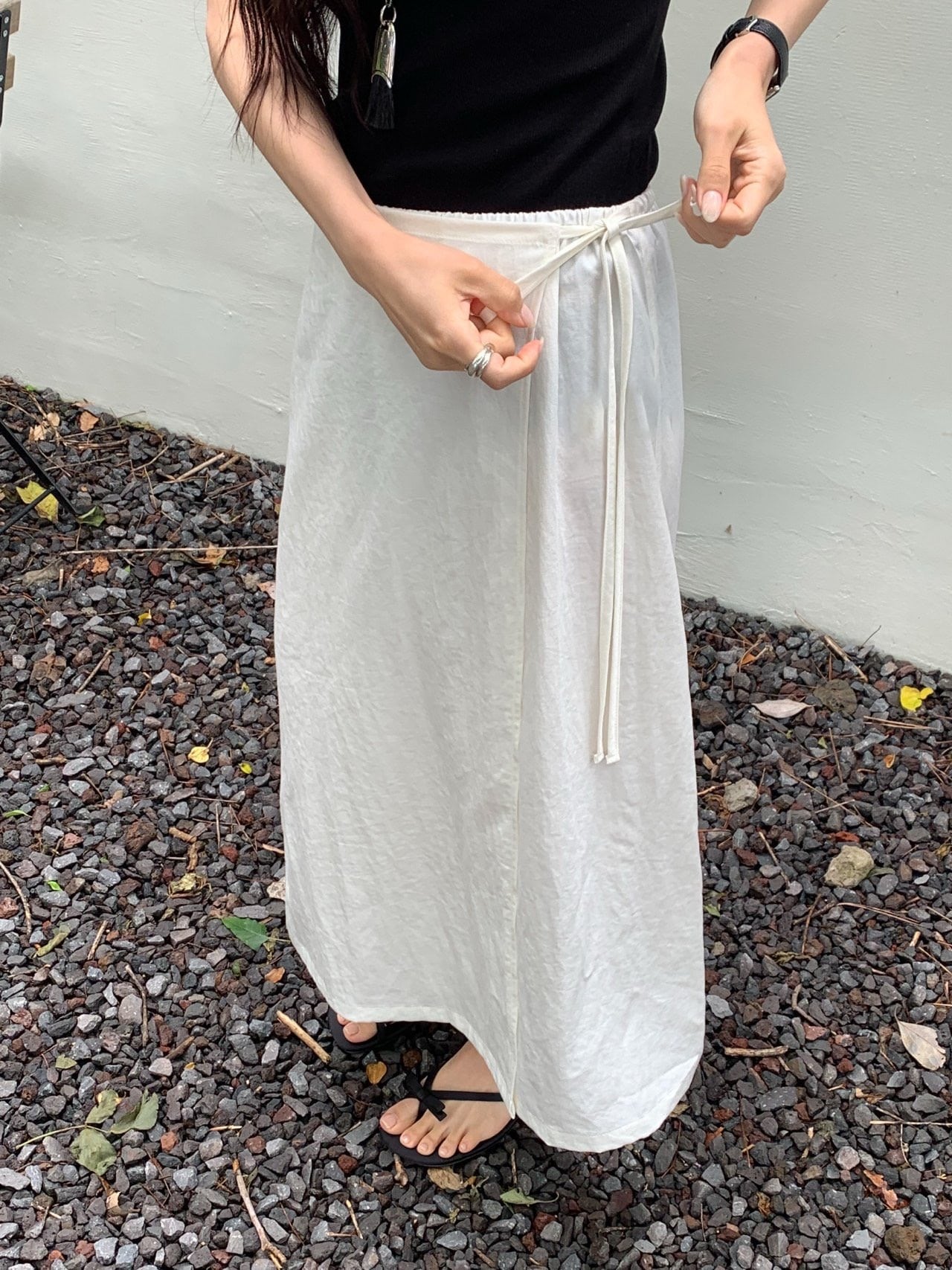 (予約) verveine / Odette Wrap Banding Skirt