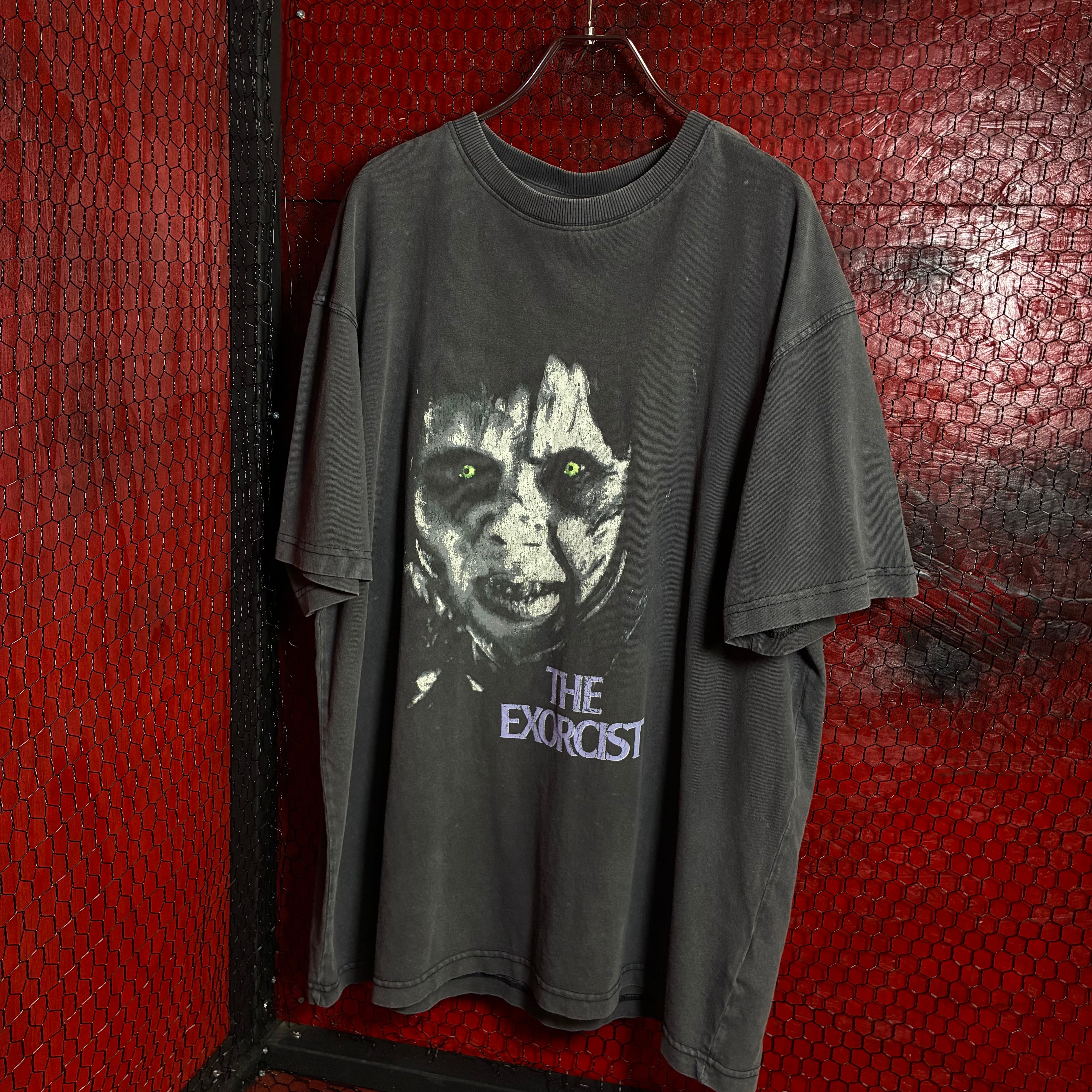 THE EXORCIST ホラームービーTシャツ　フェードブラック　エクソシスト THE EXORCIST ホラームービーTシャツ フェードブラック エクソシスト