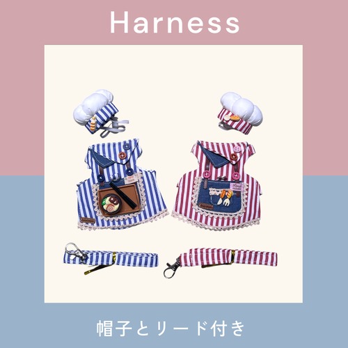 ハーネス リード付き 帽子付き　