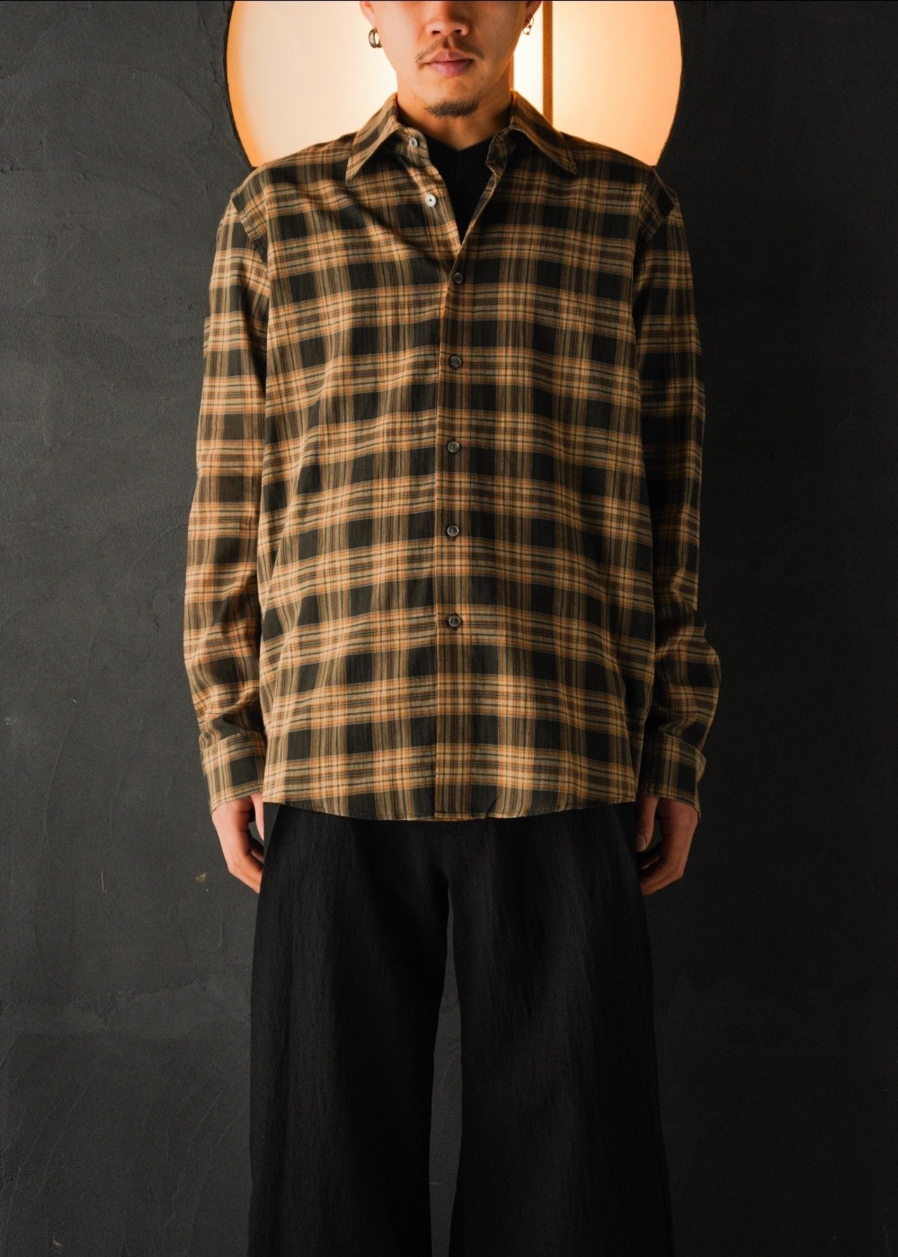 SHOOP 26SS check everyday shirt / Brown/Black