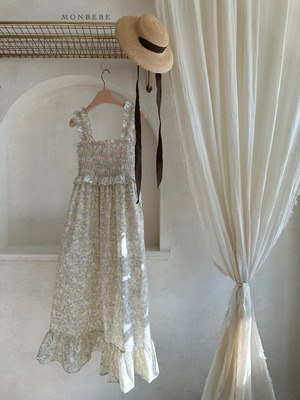 【予約】monbebe  Shirring one-piece (adult)