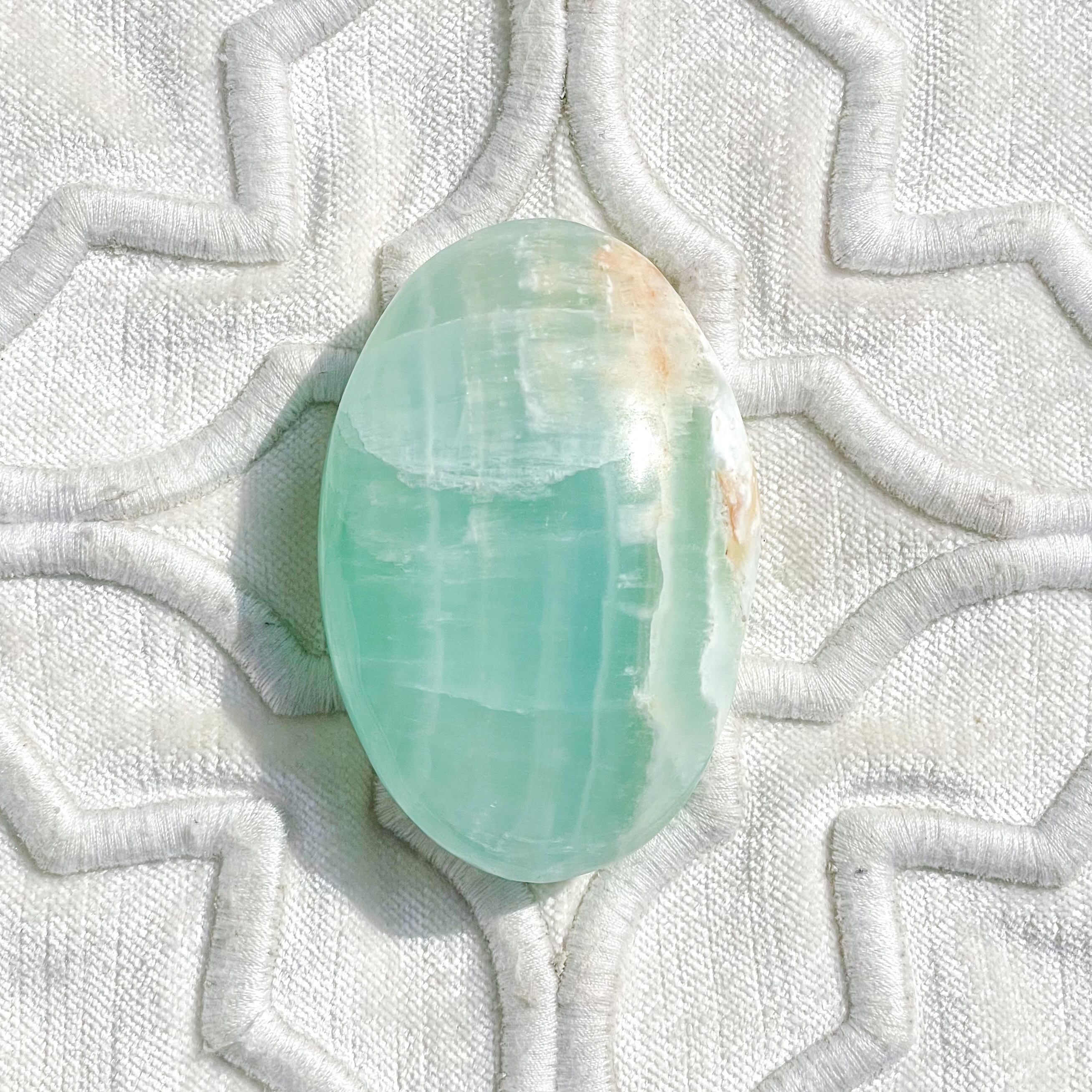 Caribbean Blue Calcite Palm 16 ✧ カリビアンブルーカルサイト
