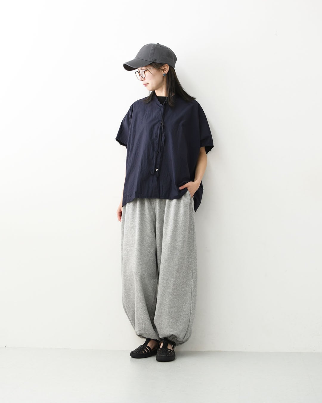 MIDIUMI [ミディウミ] BOW-TIE WIDE SHIRT [2-730184] ボウタイ ワイド