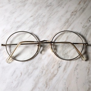 vintage ALGHA WORKS deadstock glasses "round"