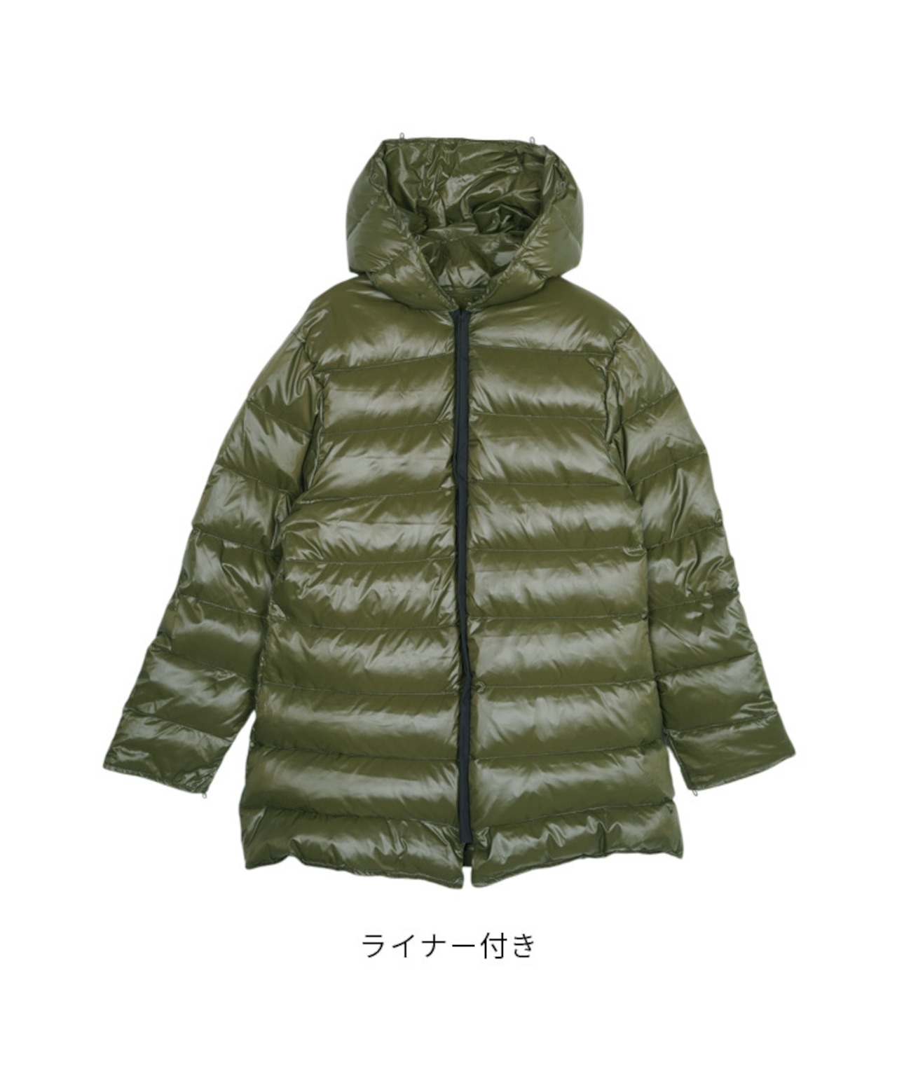 COOLAロゴライナーパデット2wayミリタリーコート (KHAKI)　CQ-47110