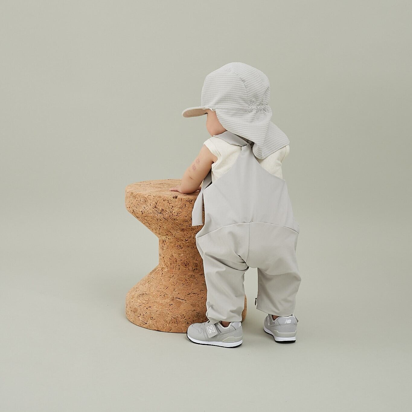 BABY 】〈 MOUN TEN. 25SS 〉 stretch nylon salopette ”サロペット