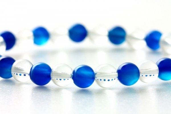 水晶と青瑪瑙のパワーストーン！綺麗！ズンとくる！ 697e4bbfb2781f151fd78a3b62a693