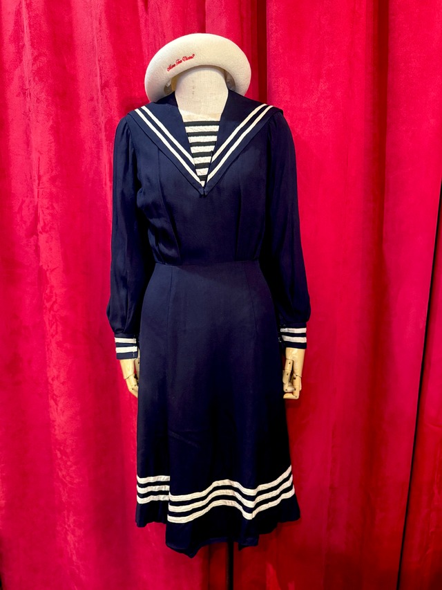 英国50’ｓ　セーラーワンピース