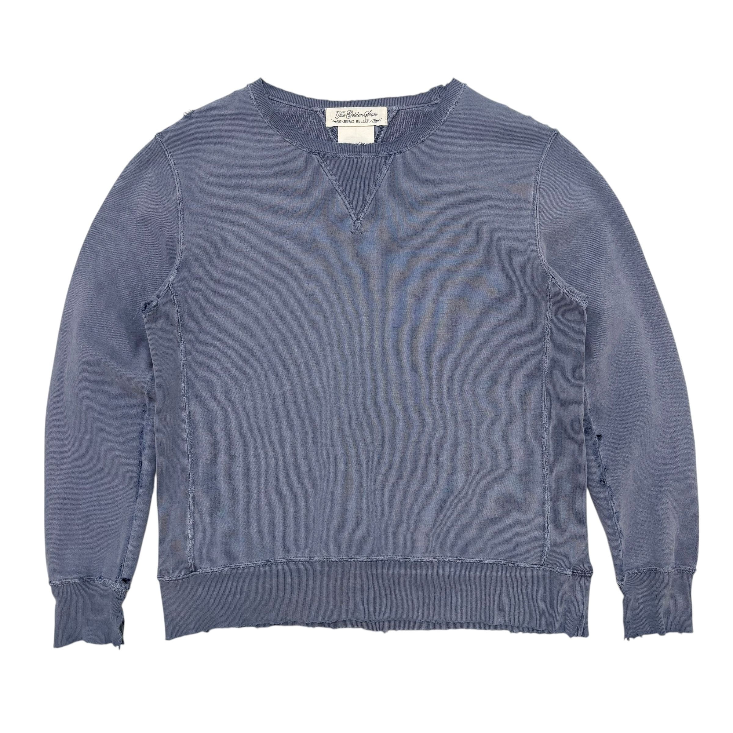 古着 レミレリーフ REMI RELIEF ダメージ加工 スウェット トレーナー