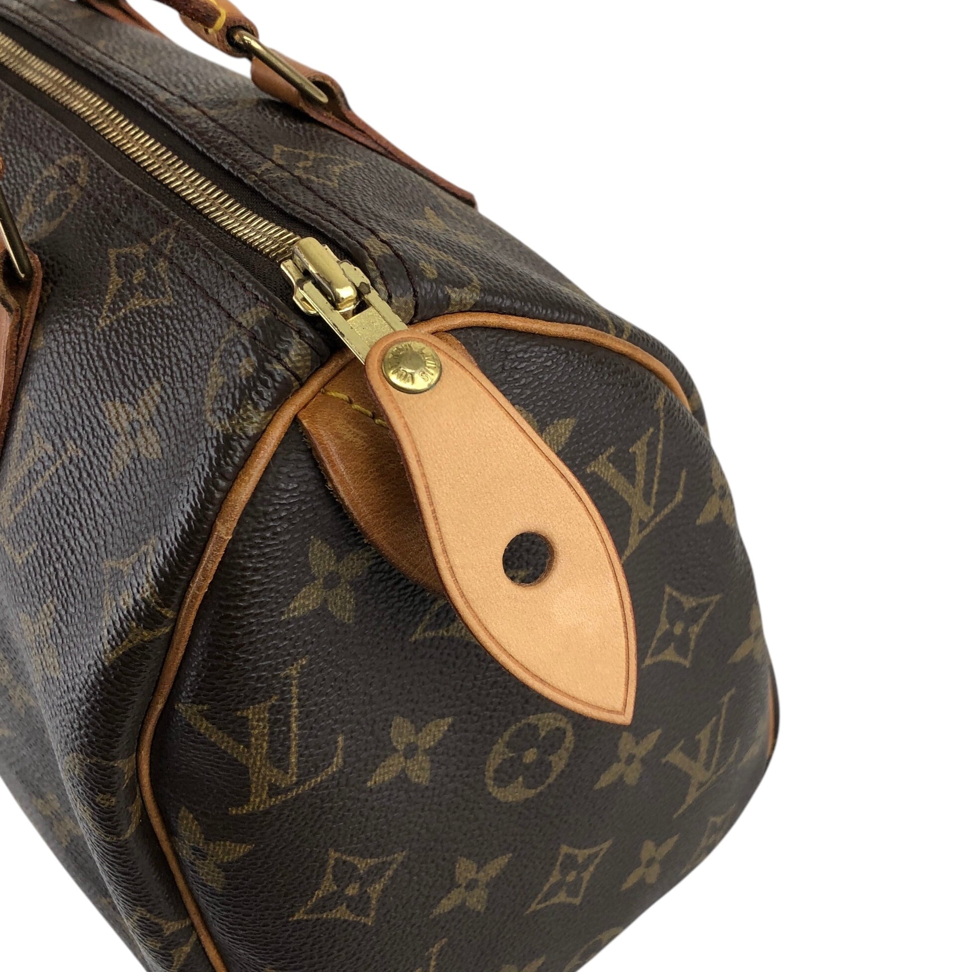 LOUIS VUITTON ルイヴィトン モノグラム ハンドバッグ ブラウン PVC