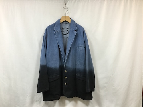 69(sixty-nine)”BOX BLAZER BLACK×DENIM”