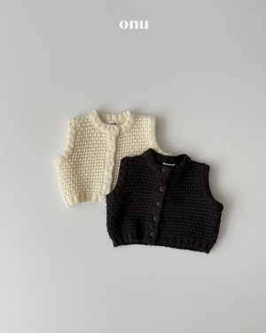 ONU［取寄］dotom knit vest 26winter
