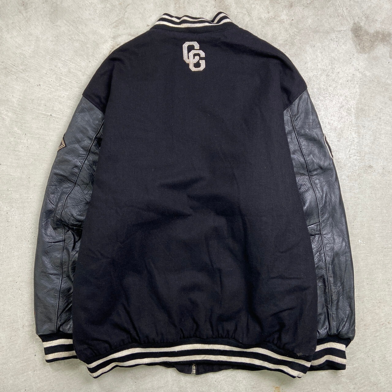 COOGI クージー ウールスタジャン フェルトパッチ 中綿入り メンズ2XL 