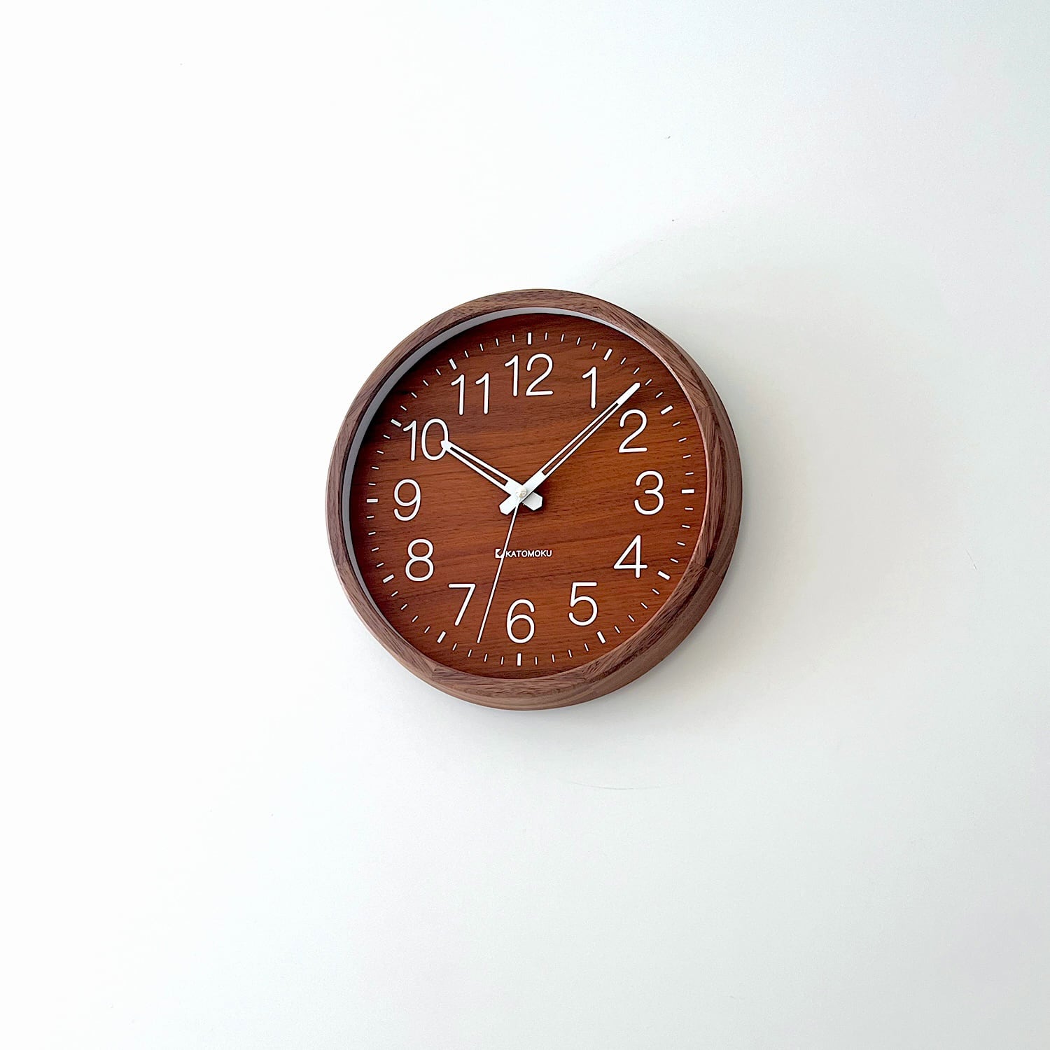 KATOMOKU muku clock 2 ウォールナット km-46WA 掛け時計 | 加藤木工