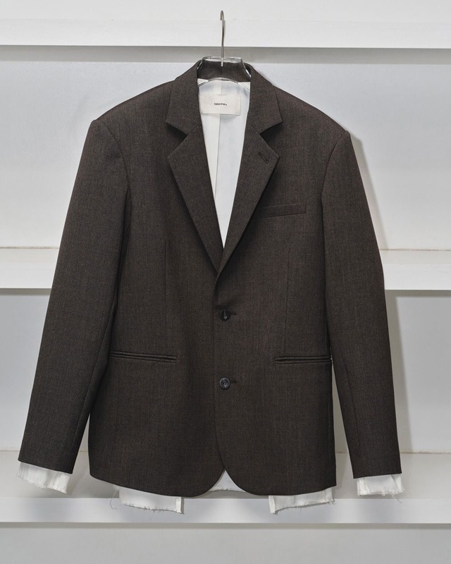 【TODAYFUL】Over Shoulder Jacket/チャコールグレー（要お問い合わせ）