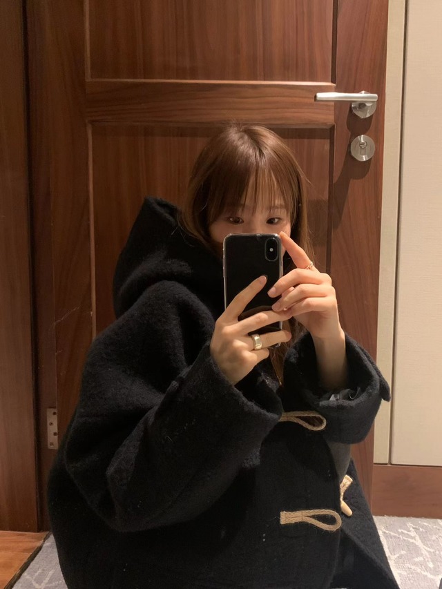 (OUNCE) baby  alpaca hood duffle coat / 2color