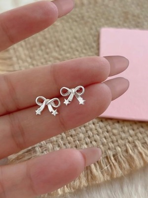 【即納商品】silver ribbon pierce