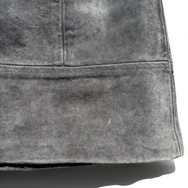 【LADIES】vintage suede short skirt