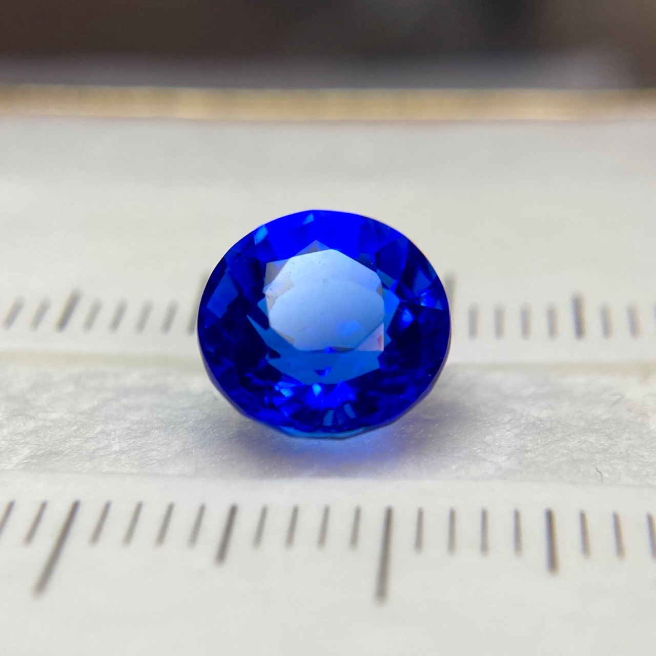 合成クォーツ 2.776ct ブルー 簡易ソーティング付き No.146