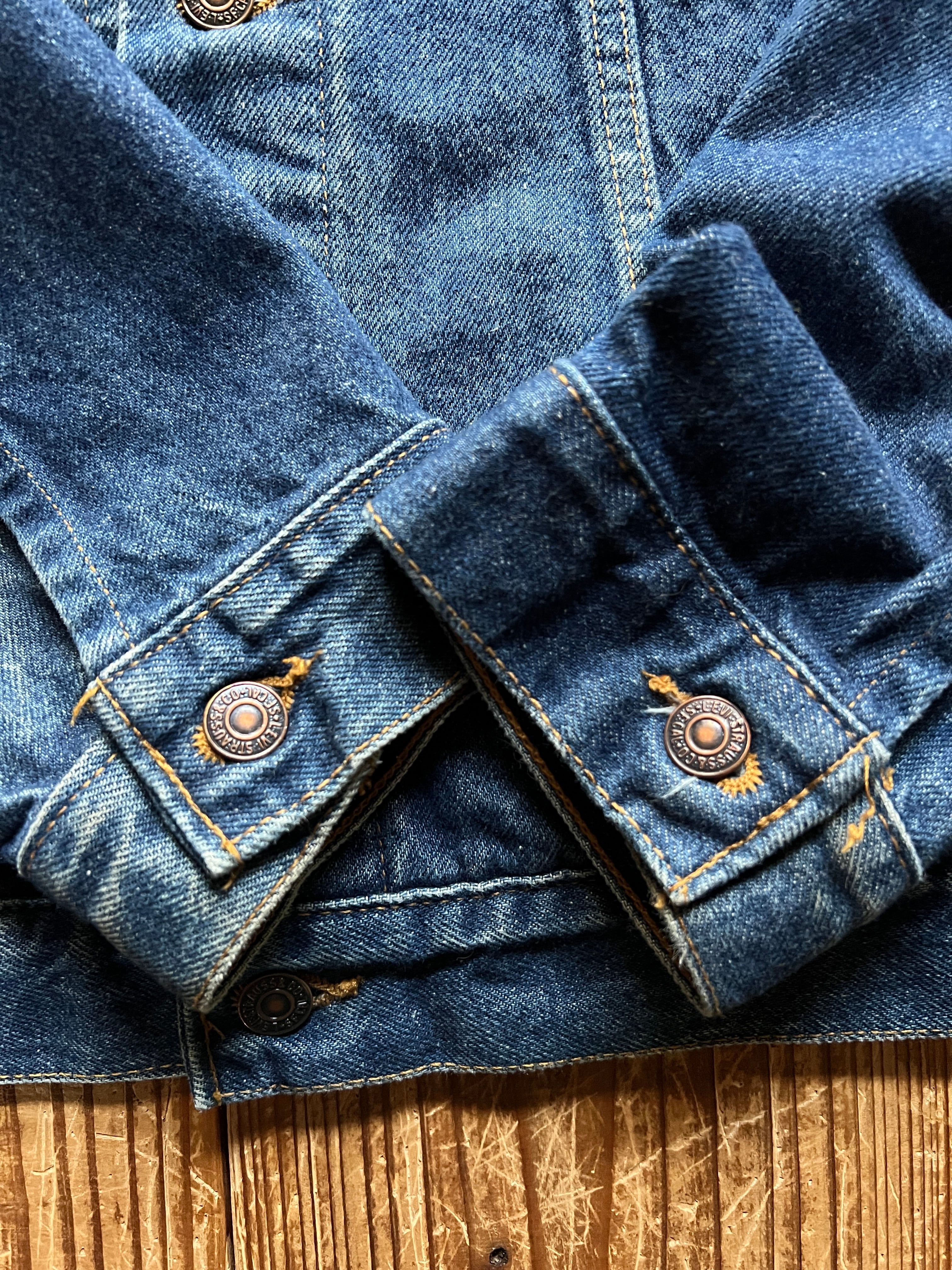 90's Levi's 70506 デニムジャケット 4ポケット 濃青 表記(44) USA製