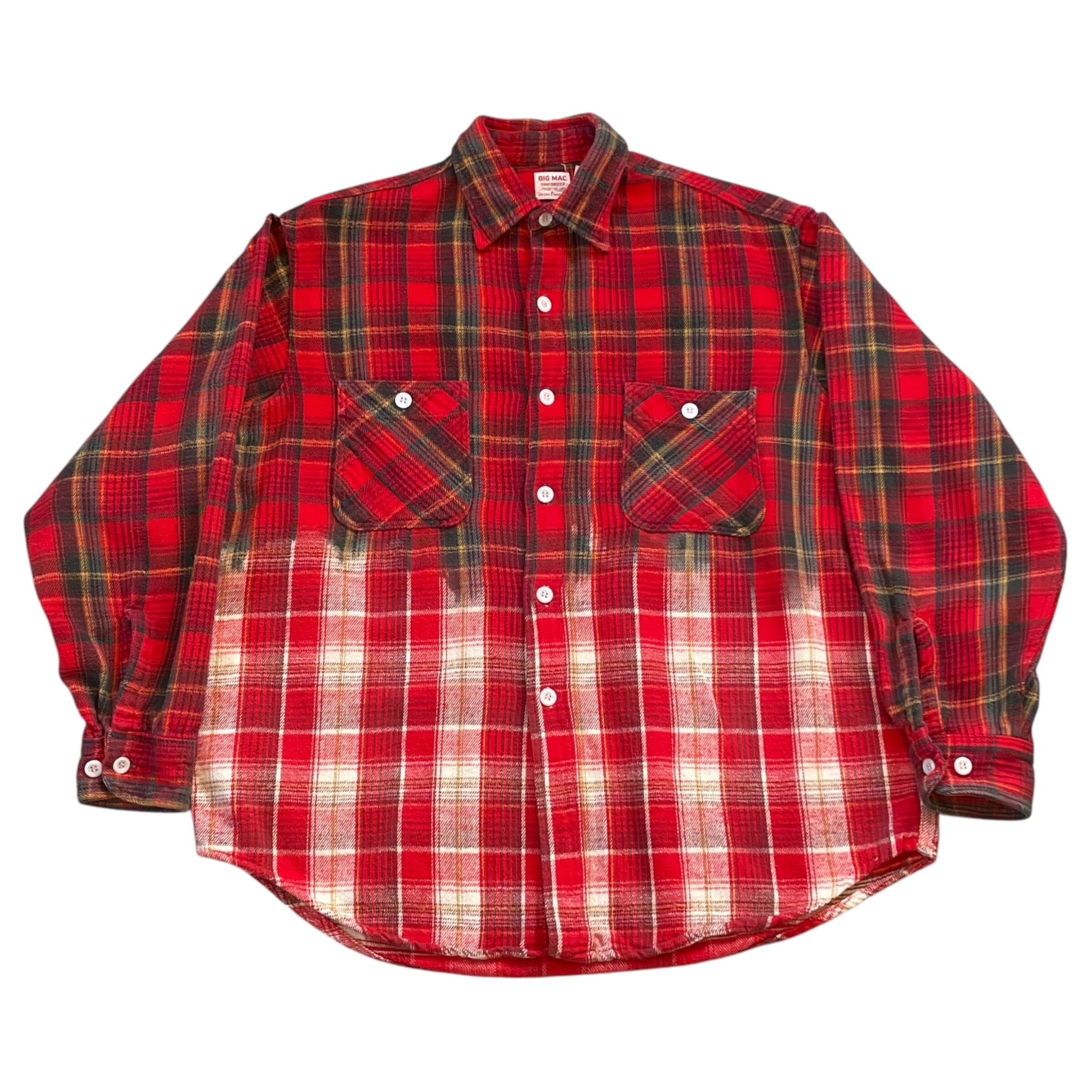 60s BIG MAC "gradation remake" heavy flannel shirt