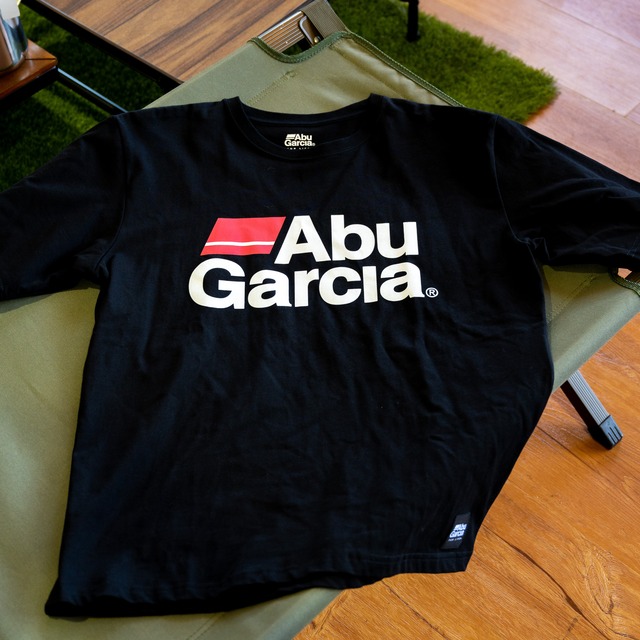 ABU GARCIA 　H/W コットンロゴT　ブラック
