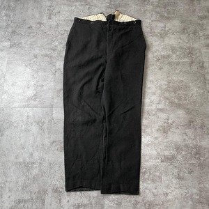30-40s フレンチワークパンツ ウール ブラック ファーマーズ W35
