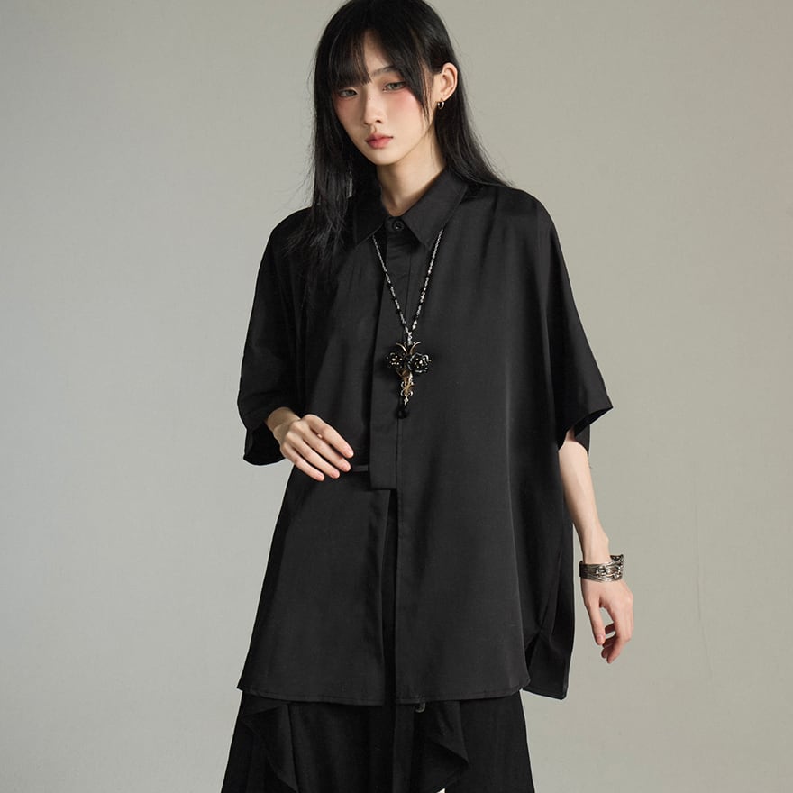 中華ゴシック 羽織り風シャツトップス 春夏向け｜WithU | ゴスロリ通販