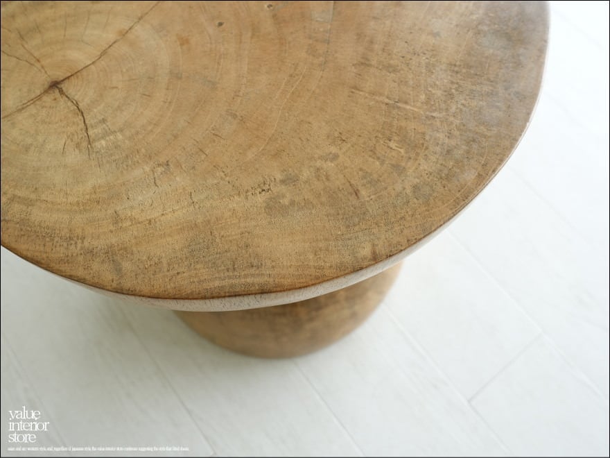 無垢材 スツールHour/N イス 椅子 サイドテーブル 花台 木製スツール