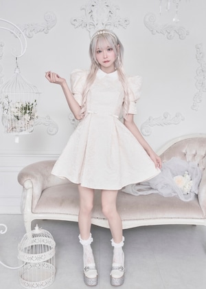 【ManonMimie】Classic Jacquard Flare OP