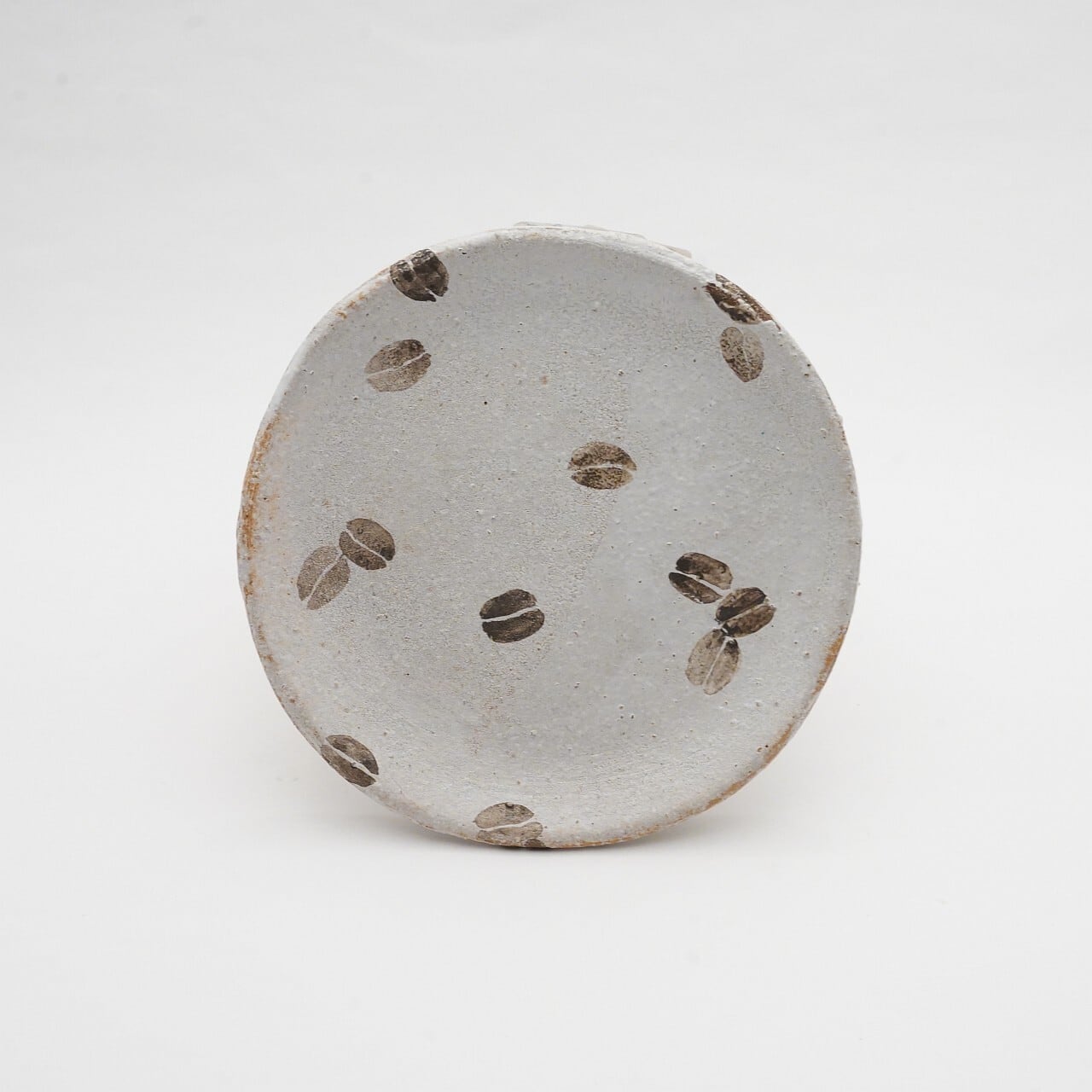 【陶彩工房Canoe】「コーヒー豆」小皿 41-B