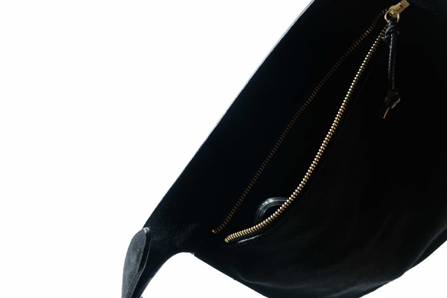 MARROW/MA-AC6309 VELOUR WAISTPOUCH BLACK