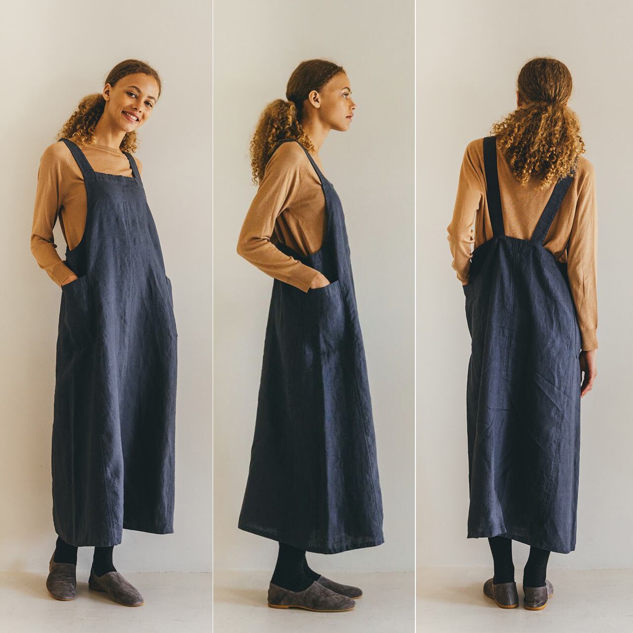 fog linen work / オーバードレス MANON OVER DRESS | hinata