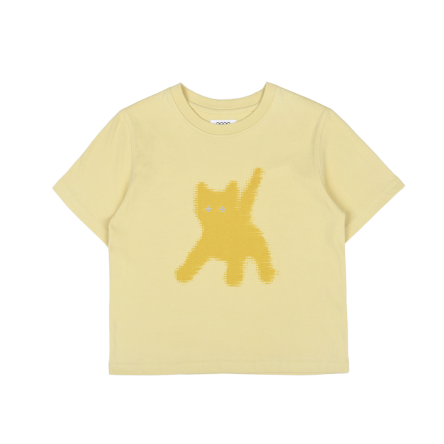 [AEAE] FLASHED CATS EYE CROP T-SHIRTS [Yellow] 正規品 韓国ブランド 韓国通販 韓国代行 韓国ファッショ