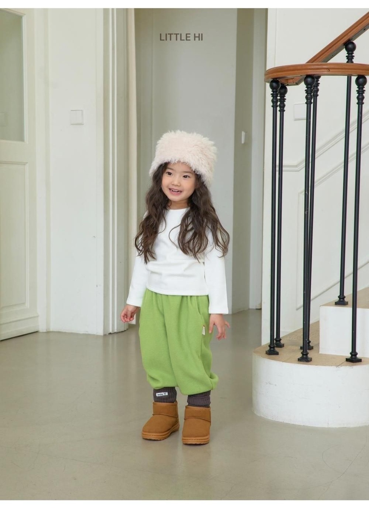 〖取寄〗韓国子供服 / 26winter / Little Hi / ミンクラッパT / キッズ *XS~XL*