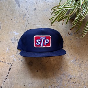 1980’s Deadstock "STP" Automotive Trucker Hat/ Navy/ made in USA