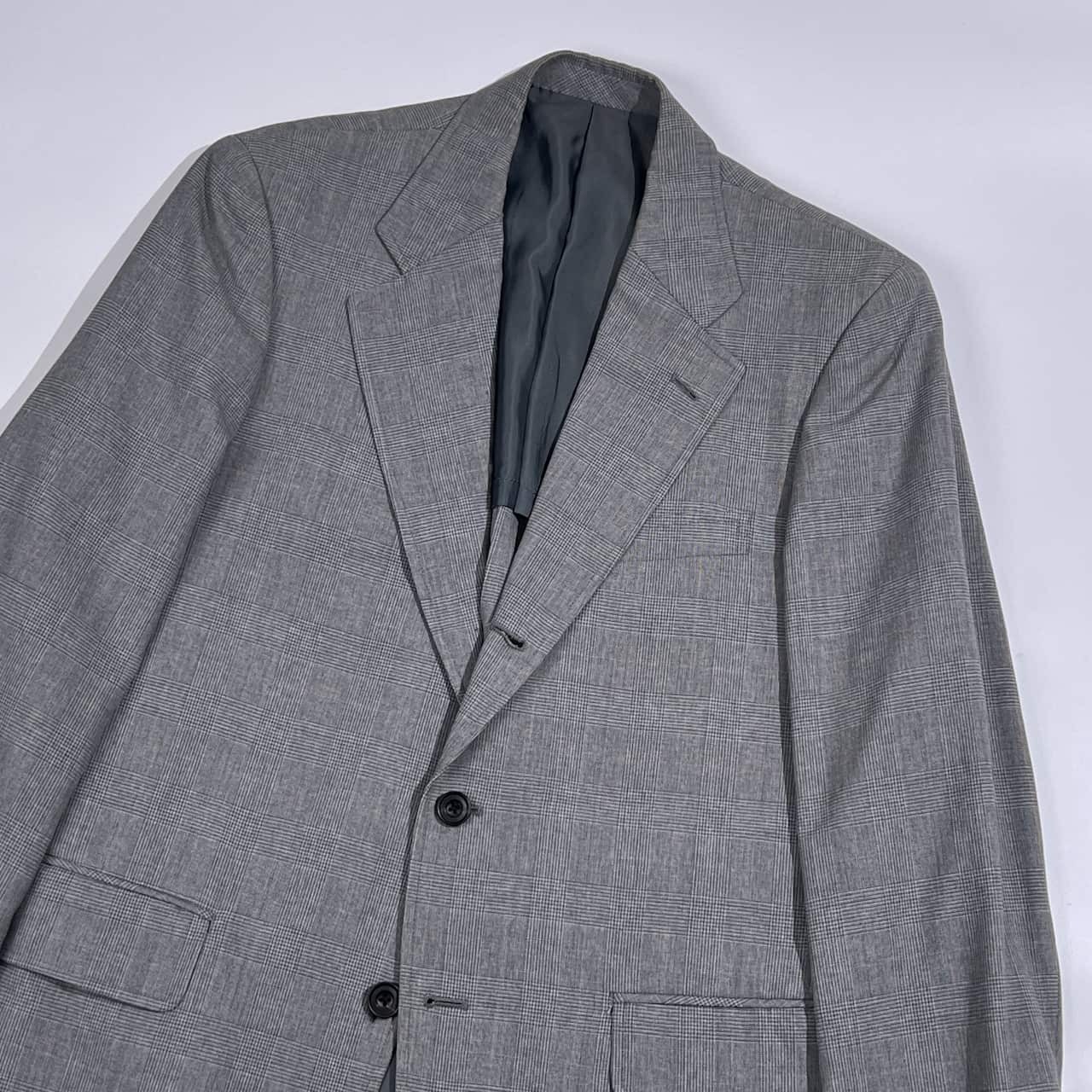 Kent ケント 段返3B 背抜き グレンチェック テーラードジャケット 88A4/グレー メンズ